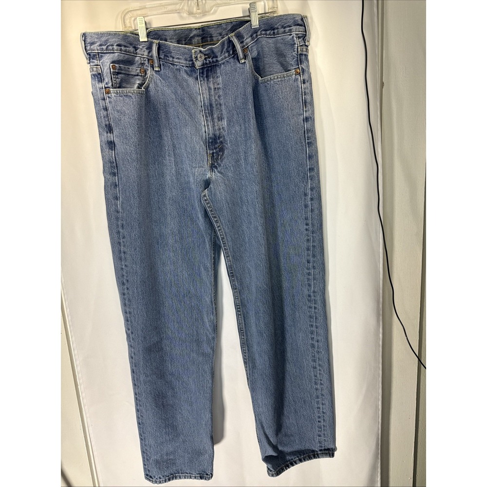 Levi's 550 Jeans Men's 42x34 Blue Relaxed Fit Denim Classic Straight Leg Pants